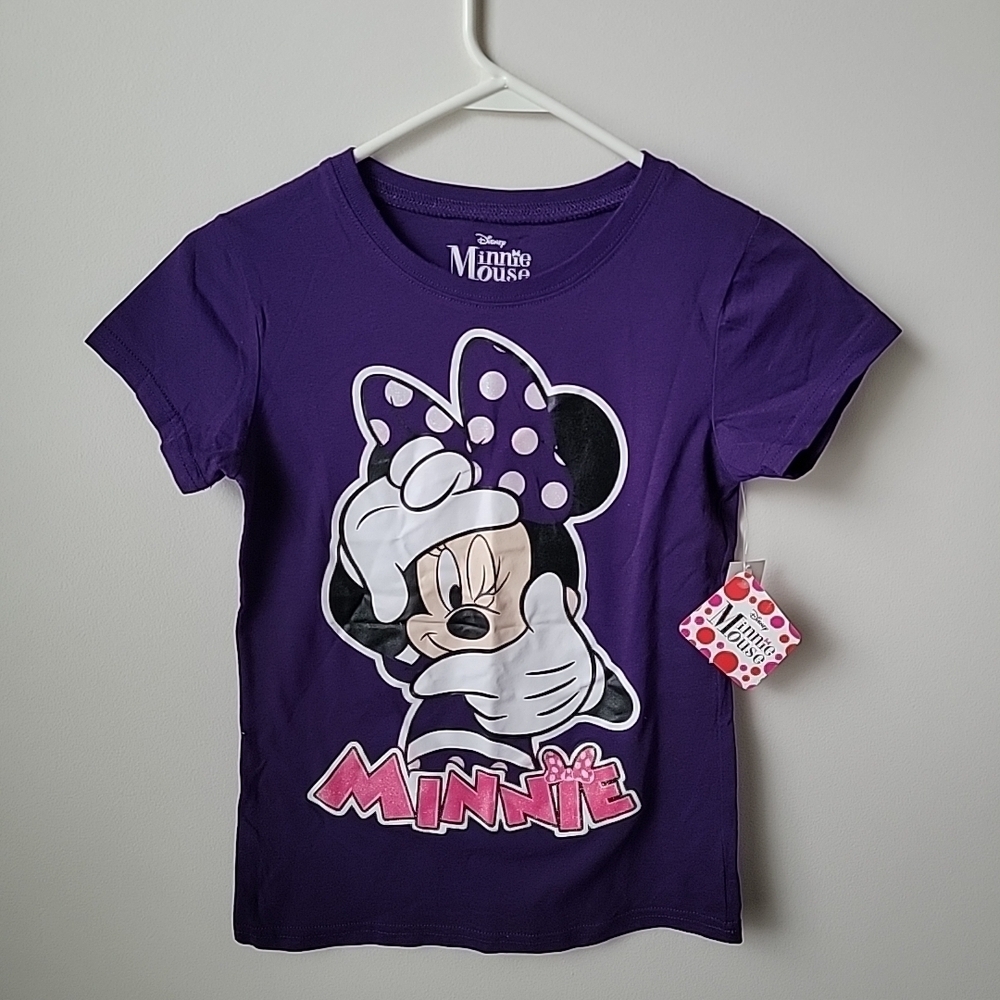 Disney Purple Minnie Mouse Short Sleeve Tee